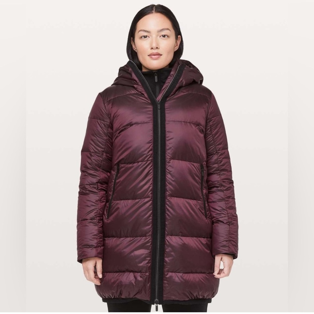Lululemon Cloudscape Long Jacket Size 2 Dark Adobe DKAD